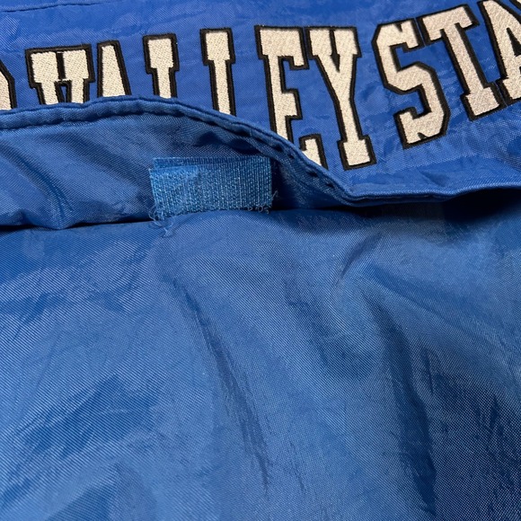 Majestic Grand Valley State Lakers Pullover Anorak Jacket Blue Mens L - Picture 7 of 13